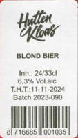 Brouwerij Huttenkloas, Blond Bier