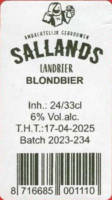 Sallandse Landbierbrouwerij, Blondbier