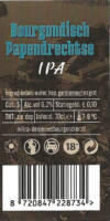 Buitenlandse bieren voor Nederlandse markt (etiket Nederlandse plaatsnaam), Bourgondisch Papendrechtse IPA