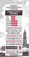 Buitenlandse bieren voor Nederlandse markt (etiket Nederlandse plaatsnaam), Amersfoorts Tripel