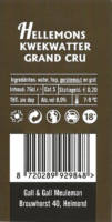 Buitenlandse bieren voor Nederlandse markt (etiket Nederlandse plaatsnaam), Hellemons Kwekwatter Grand Cru