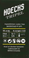 Buitenlandse bieren voor Nederlandse markt (etiket Nederlandse plaatsnaam), Hoecks Tripel