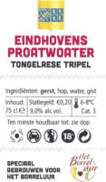 Buitenlandse bieren voor Nederlandse markt (etiket Nederlandse plaatsnaam), Eindhovens Proatwoater