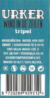 Buitenlandse bieren voor Nederlandse markt (etiket Nederlandse plaatsnaam), Urker Tripel