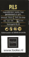 Buitenlandse bieren voor Nederlandse markt (etiket Nederlandse plaatsnaam), (Proost op 't Laeve) Pils