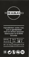 Buitenlandse bieren voor Nederlandse markt (etiket Nederlandse plaatsnaam), De Alblas 1953