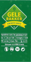 Buitenlandse bieren voor Nederlandse markt (etiket Nederlandse plaatsnaam), Gele Rakker