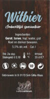 Buitenlandse bieren voor Nederlandse markt (etiket Nederlandse plaatsnaam), Notencentrum Witbier