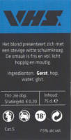 Buitenlandse bieren voor Nederlandse markt (etiket Nederlandse plaatsnaam), VHS