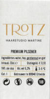 Buitenlandse bieren voor Nederlandse markt (etiket Nederlandse plaatsnaam), Trotz Premium Pilsener