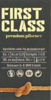 Buitenlandse bieren voor Nederlandse markt (etiket Nederlandse plaatsnaam), First Class Premium Pilsener