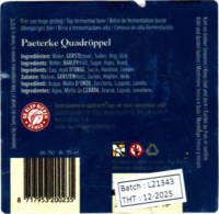 Brouwerij De Klep, Paeterke Quadröppel Brouwerij De Klep, Paeterke Quadröppel