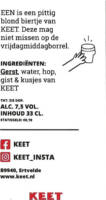 Buitenlandse bieren voor Nederlandse markt (etiket Nederlandse plaatsnaam), (Een Blond)