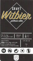 Buitenlandse bieren voor Nederlandse markt (etiket Nederlandse plaatsnaam), Cravt Witbier Jubileum Editie
