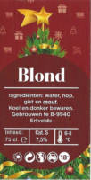 Buitenlandse bieren voor Nederlandse markt (etiket Nederlandse plaatsnaam), (Happy Hollidays and a Successful New Year)Blond