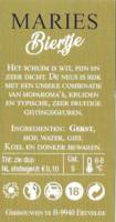 Buitenlandse bieren voor Nederlandse markt (etiket Nederlandse plaatsnaam), Maries Biertje