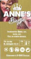 Buitenlandse bieren voor Nederlandse markt (etiket Nederlandse plaatsnaam), Anne's Biertje (25 jaar)