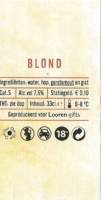 Buitenlandse bieren voor Nederlandse markt (etiket Nederlandse plaatsnaam), (Speksnijder Huys) Blond