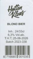 Brouwerij Huttenkloas, Blond Bier