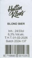 Brouwerij Huttenkloas, Blond Bier