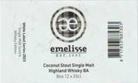 Brouwerij Emelisse, Coconut Stout Single Malt Highland Whisky BA