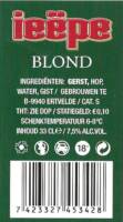 Buitenlandse bieren voor Nederlandse markt (etiket Nederlandse plaatsnaam), Ieëpe Blond