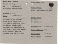 Oersoep Brouwerij, Donker en Diep Barley Wine 2013 V2 Oersoep Brouwerij, Donker en Diep Barley Wine 2013 V2