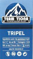 Buitenlandse bieren voor Nederlandse markt (etiket Nederlandse plaatsnaam), Team Tiona Tripel