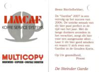 Bierbrouwerij De Fontein, De Gardist 2007 / Lamcaf