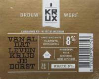 KRUX, Van al dat leven krijg je dorst KRUX, Van al dat leven krijg je dorst