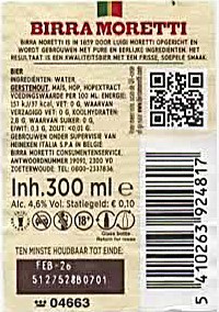 Licentiebrouwsels , Birra Moretti