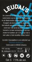 Buitenlandse bieren voor Nederlandse markt (etiket Nederlandse plaatsnaam), Leudal's(Blond)