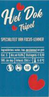 Buitenlandse bieren voor Nederlandse markt (etiket Nederlandse plaatsnaam), Het Dok Tripel