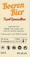 Buitenlandse bieren voor Nederlandse markt (etiket Nederlandse plaatsnaam), Boeren Bier Tripel Speciaalbier