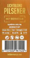 Buitenlandse bieren voor Nederlandse markt (etiket Nederlandse plaatsnaam), Het Biermeisje Lichtblond Pilsener