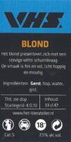 Buitenlandse bieren voor Nederlandse markt (etiket Nederlandse plaatsnaam), VHS Blond