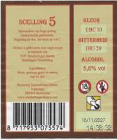 Terschellinger Bieren, Scelling 5